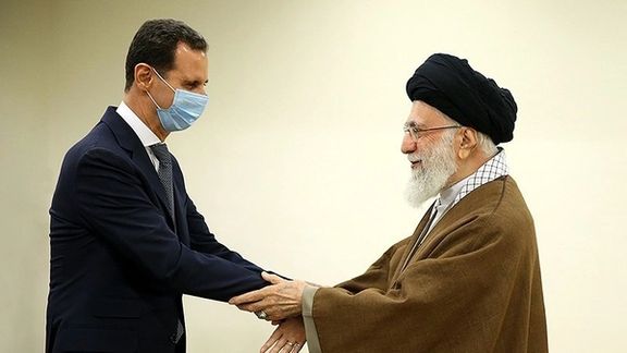 Syria's Assad and Iran's Khamenei meeting in Tehran. May 8, 2022