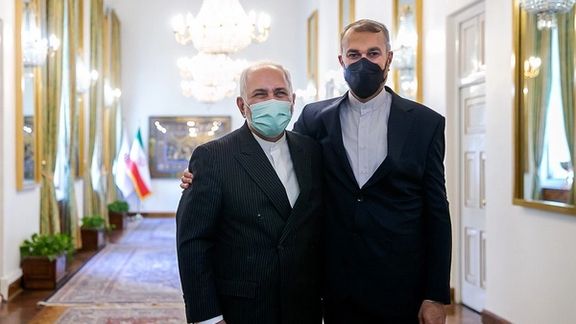 Former foreign minister Javad Zarif who negotiated the JCPOA in 2015 and current minister Amir-Abdollahian in August 2021