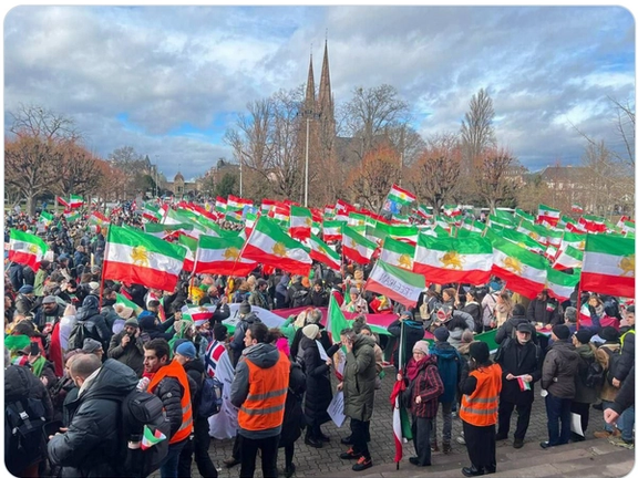 Protests in Strasburg on January 16, 2023