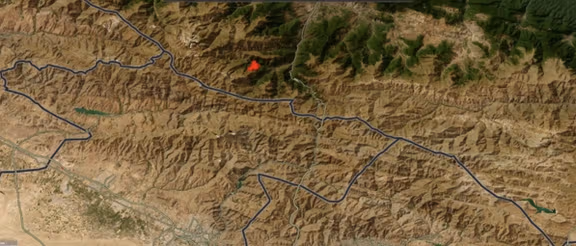 تصویر پهپادی از وسعت منطقه حریق در جنگلهای الیت