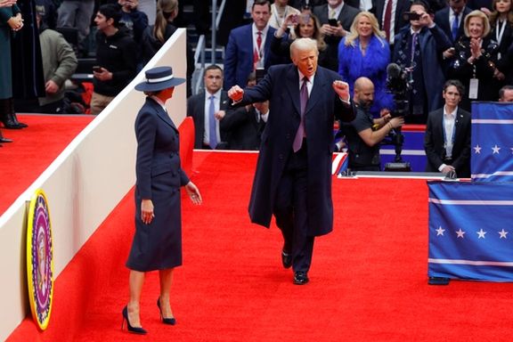 Trump dances as he takes to the stage at his first presidential rally