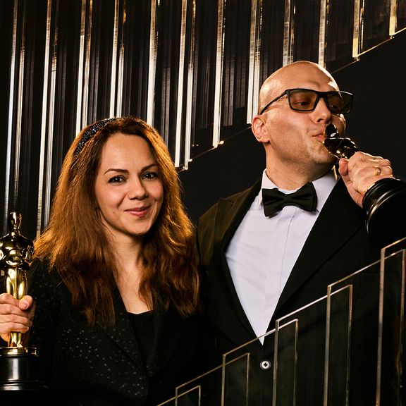 Iranian filmmakers Shirin Sohani and Hossein Malayemi