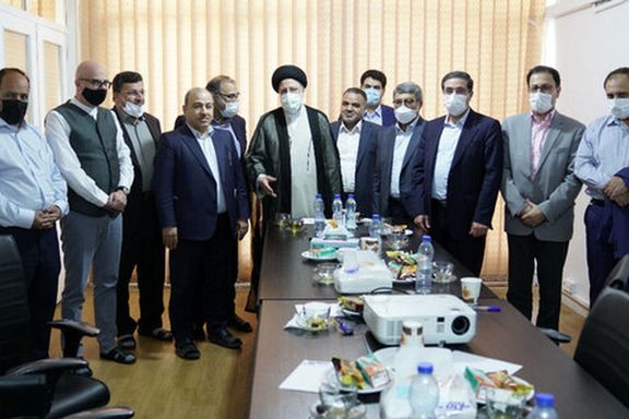 Iran's President Ebrahim Raisi meeting with editors of reformist newspapers. November 6, 2021