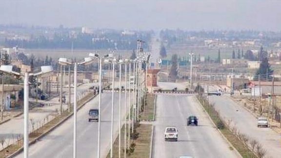 نمایی از شهر منبج در شمال سوریه