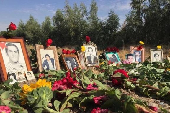 Families hold a memorial for some of the 1988 victims