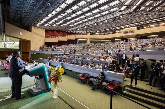 A file photo of the Inter-Parliamentary Union (IPU) Assembly held in October 2024
