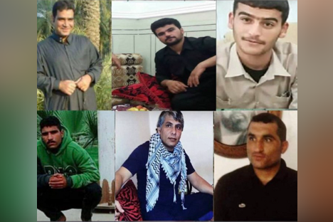 Several of Iranian Arab prisoners who have been sentenced to death
