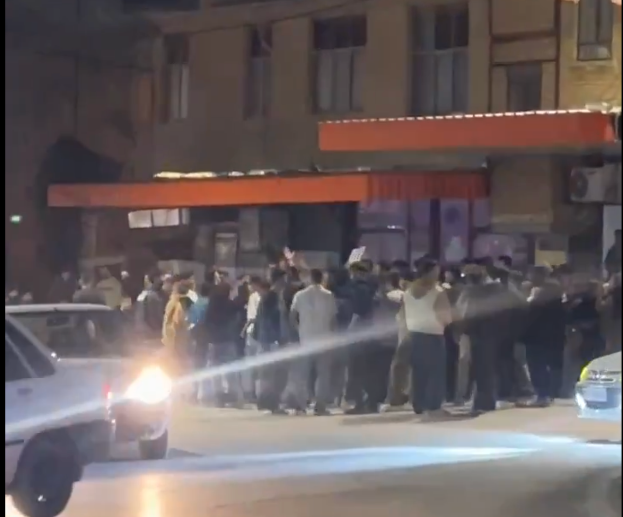 Protest erupts in western Iran on eve of Geneva talks