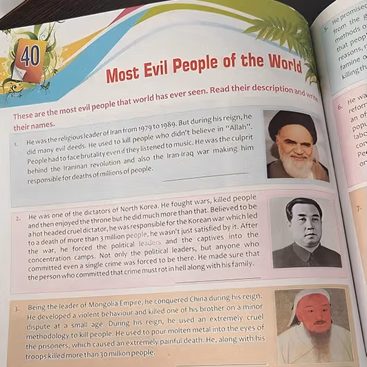 Indian Schoolbook Brands Khomeini As 'One Of World's Most Evil Men’