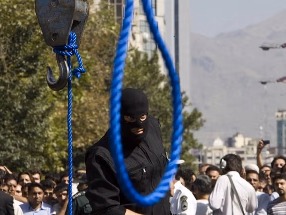 File photo of a public execution in Iran
