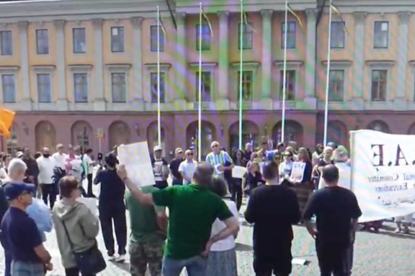 Iranians in Stockholm Rally Against Release of War Criminal
