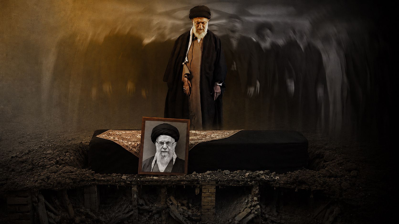 علی خامنه‌ای؛ بلاگر نماز میت که جنازه‌اش ۱۰۰ روز بر زمین مانده است