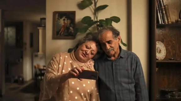 Esmaeil Mehrabi and Lily Farhadpour in a scene from the movie My Favorite Cake.