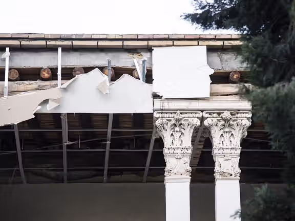 The Chehel Sotun (40 Columns), a 17th century pavilion and garden in Iran's historic city of Isfahan, was damaged in US-Israeli strikes, March 9, 2026