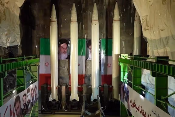 Missiles in an Iranian underground base