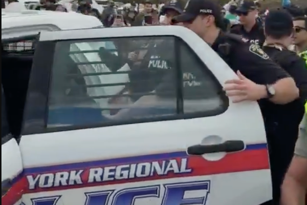 Man charged after allegedly driving into Iran protest crowd in Canada