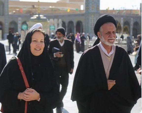 Swiss envoy in Iran Nadine Olivieri Lozano in the city of Qom on February 22, 2023