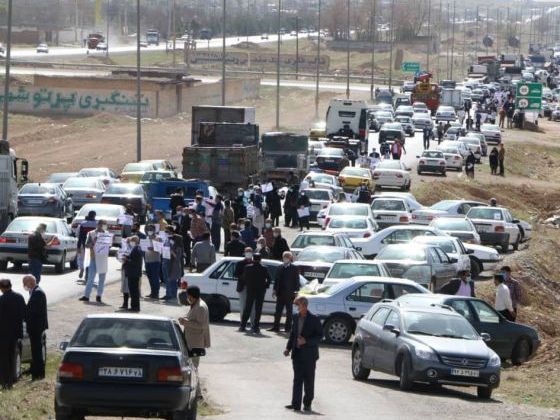 Protests in Shahrekord against water transfer project. April 17, 2022