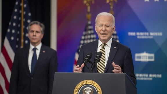 President Joe Biden and Sec. of State Antony Blinken. March 16, 2022