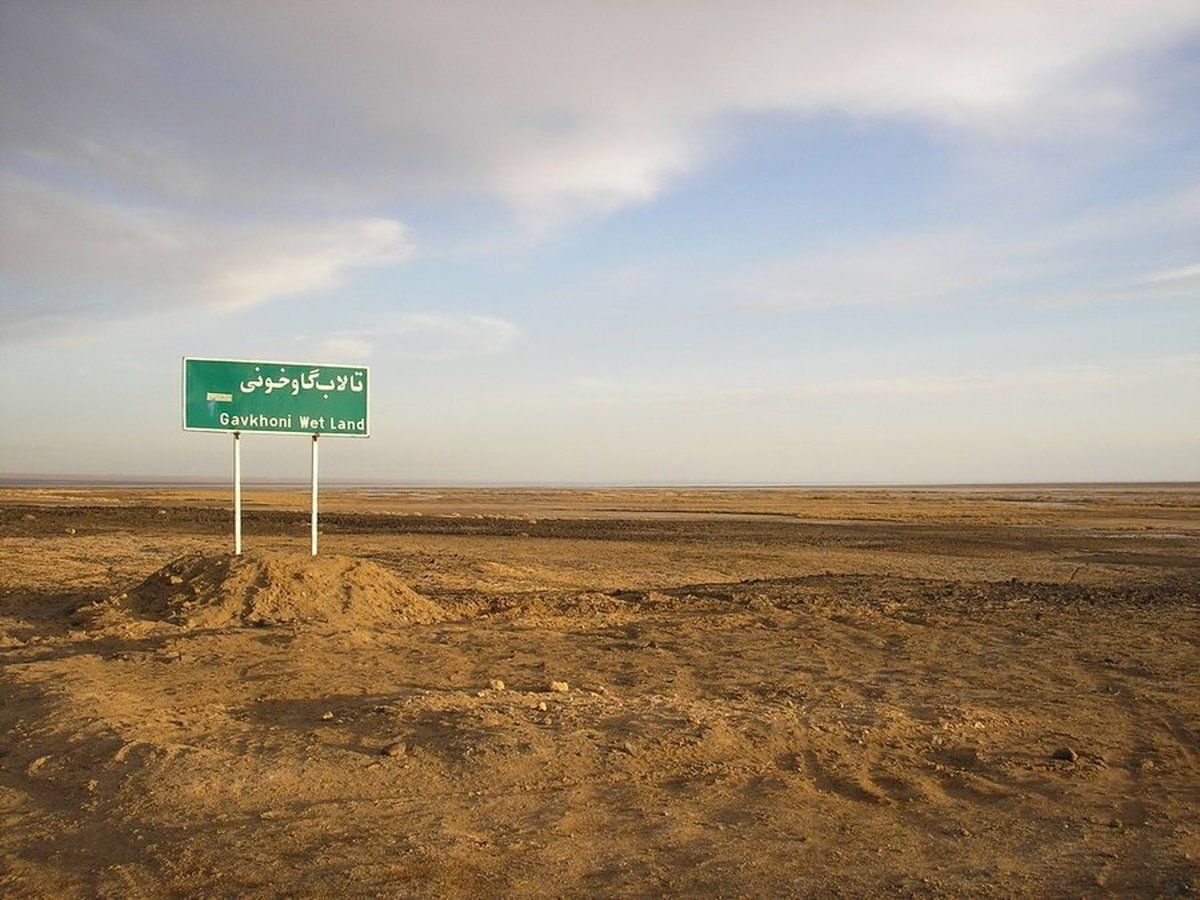 Gavkhuoni wetland in central Iran