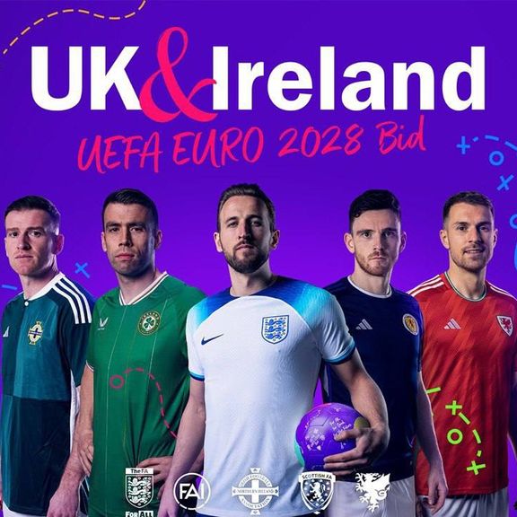 بریتانیا و ایرلند برای میزبانی مشترک یورو ۲۰۲۸ ثبت نام کردند