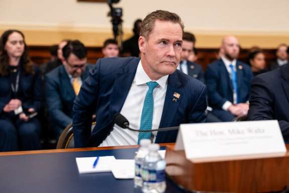 US Ambassador to the United Nations Mike Waltz arrives to testify before a House Foreign Affairs Committee hearing on the United Nations, on Capitol Hill in Washington, DC, on July 22, 2026.