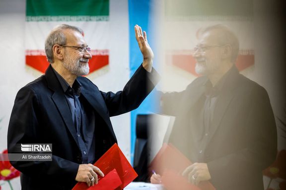 Ali Larijani, former chairman of the parliament of Iran, at the Interior Ministry, in Tehran, Iran May 31, 2024