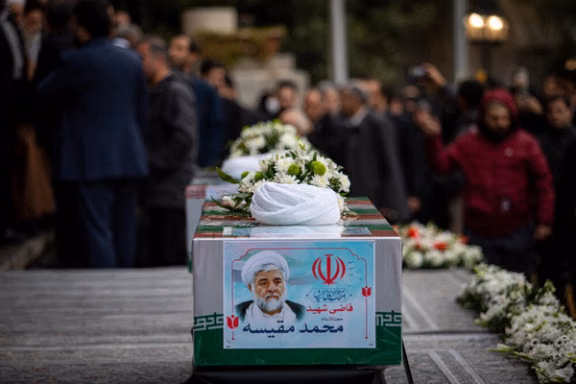 Funeral of Supreme Court judge Mohammad Moghiseh, Tehran, January 20, 2025.