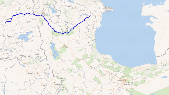 رود ارس از ارزروم، در ترکیه سرچشمه میگیرد و در چهار کشور ترکیه، ایران، ارمنستان و آذربایجان جاریست. ارس در ایران از استانهای اردبیل، آذربایجانغربی و آذربایجان شرقی میگذرد.