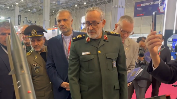 Iranian officials at the International Military-Technical Forum "Army-2024" in Moscow, August 2024.