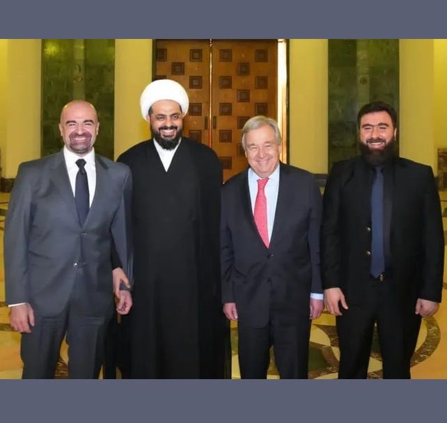 دیدار دبیر‌کل سازمان ملل با رهبر «گروه تروریستی» تحت حمایت جمهوری اسلامی در عراق خبرساز شد