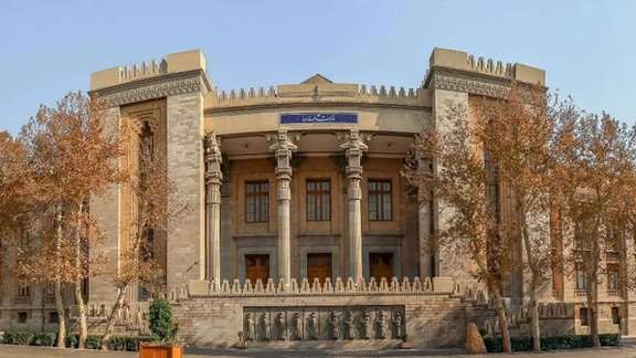 A view of Iran's Foreign Ministry building in the capital Tehran