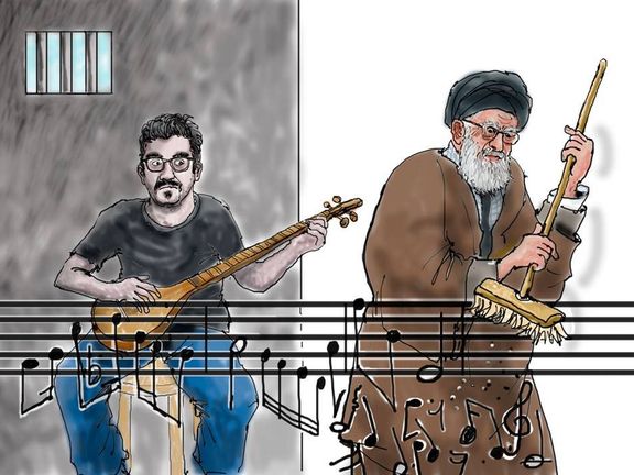 A fan art in support of dissident Iranian composer Mehdi Rajabian