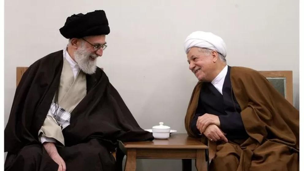 Iran’s Supreme Leader Ali Khamenei (left) and former president Akbar Hashemi Rafsanjani 