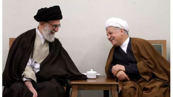 Iran’s Supreme Leader Ali Khamenei (left) and former president Akbar Hashemi Rafsanjani