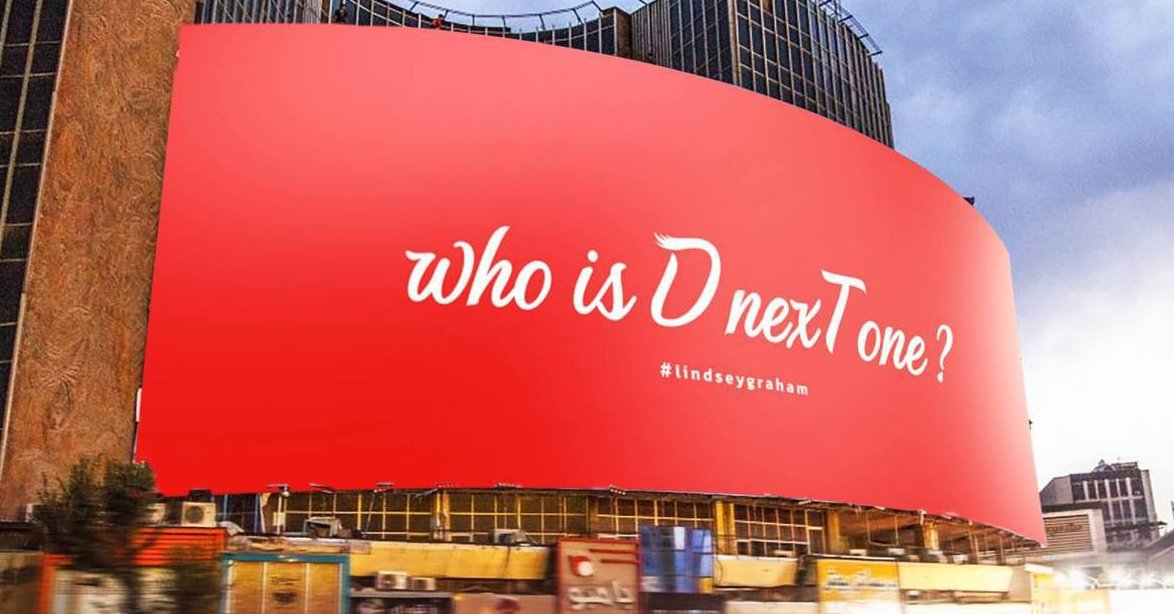 Tehran billboard hints Trump is the 'next one' after Graham's death