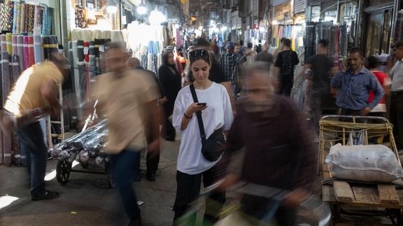An Iranian woman at Tehran’s bazaar