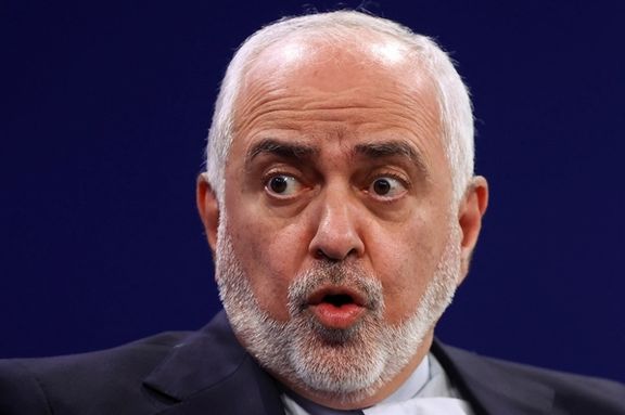 Iran's Vice-President for Strategic Affairs Javad Zarif speaks during the 55th annual World Economic Forum (WEF) meeting in Davos, Switzerland, January 22, 2025.