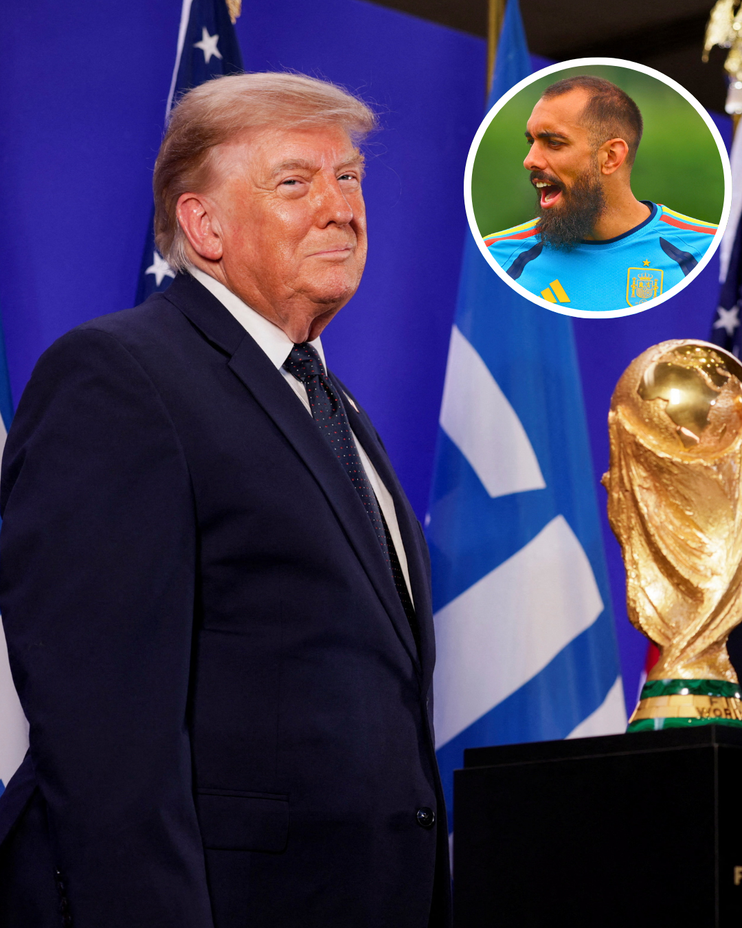 بورخا ایگلاسیاس، مهاجم اسپانیا: با ترامپ دست می‌دهم چون نمی‌خواهم به زندان بروم