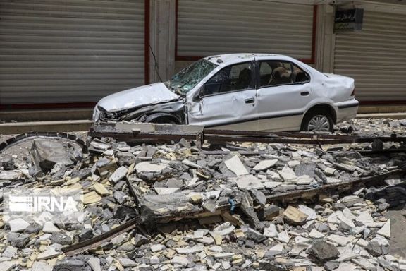 The aftermath of an earthquake in southern Iran