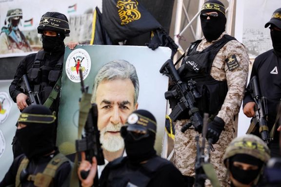 Palestinian Islamic Jihad supporters attend an anti-Israel rally in Jenin, in the Israeli-occupied West Bank, August 25, 2022.
