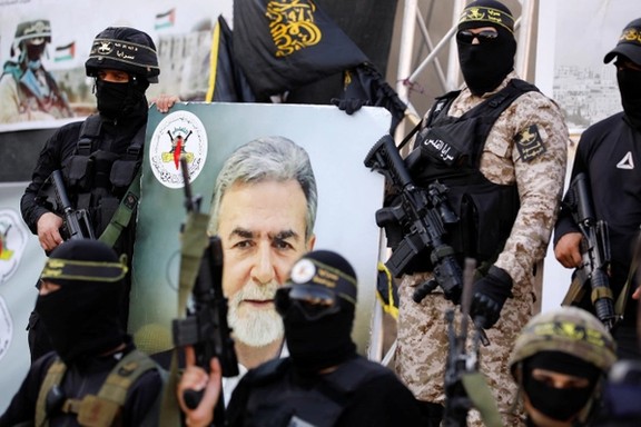 Palestinian Islamic Jihad supporters attend an anti-Israel rally in Jenin, in the Israeli-occupied West Bank, August 25, 2022.