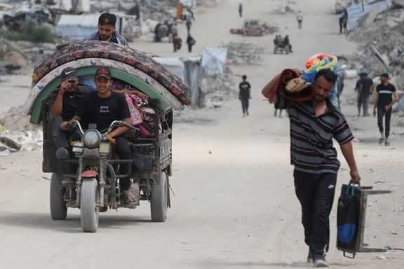 ساکنان غزه در حال گریختن از درگیریها در شمال این منطقه، اول خرداد