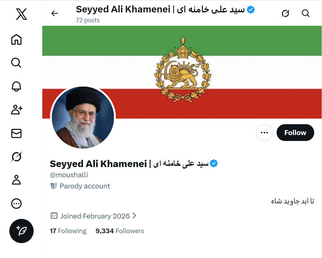 X strips Iranian officials’ blue ticks, spurring wave of parody accounts