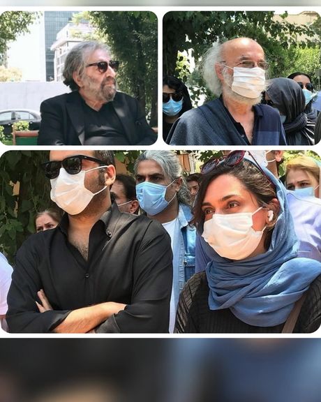 تعدادی از بازیگران و کارگردانان سینما در تهران برای حمایت از اعتراضات خوزستان تجمع کردند