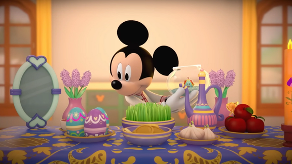 شرکت دیزنی در یک ویدیوی «میکی ماوس» نوروز را به عنوان جشن ایرانیان تبریک گفت