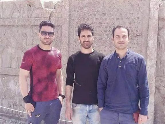 The Afkari brothers before their ordeal, with Navid on the left