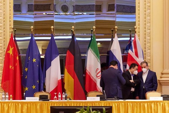 A file photo of Iranian negotiators during the Vienna talks to revive the 2015 nuclear deal