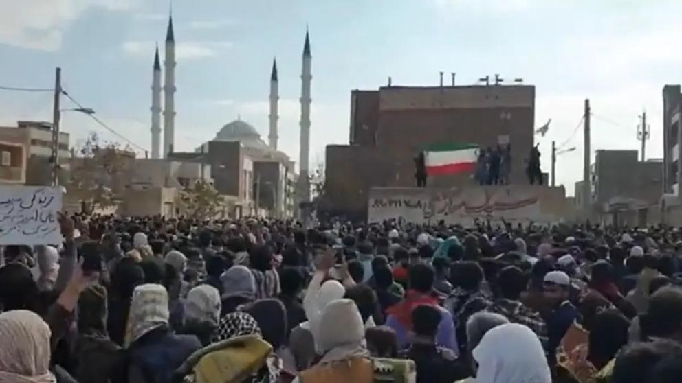 Am anti-regime protest rally in Zahedan 