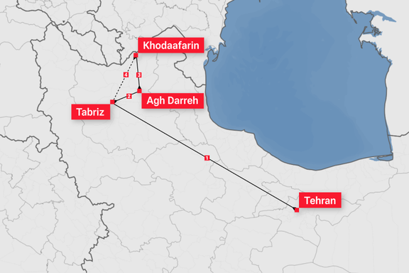 Iran President's Entourage Route, May 19th, 2024